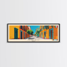 Cargar imagen en el visor de la galería, Centro, Mexico Panoramic Canvas Print, Centro, Mexico Painting, Mexico Art, Centro Travel Poster, Travel Art, Living Room Painting