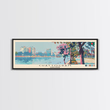 Cargar imagen en el visor de la galería, Chattogram, Bangladesh Panoramic Canvas Print, Chattogram, Bangladesh Painting, Bangladesh Art, Chattogram Travel Poster, Travel Art, Guest Room Painting