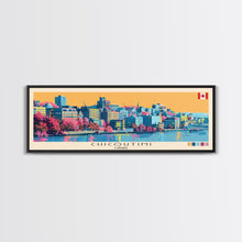 Cargar imagen en el visor de la galería, Chicoutimi, Canada Panoramic Canvas Print, Chicoutimi, Canada Painting, Canada Art, Chicoutimi Travel Poster, Travel Art, Guest Room Painting