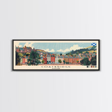 Cargar imagen en el visor de la galería, Coatbridge, Scotland Panoramic Canvas Print, Coatbridge, Scotland Painting, Scotland Art, Coatbridge Travel Poster, Travel Art, Guest Room Painting