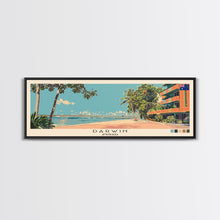 Load image into Gallery viewer, Darwin, Australia Panoramic Canvas Print, Darwin, Australia Painting, Australia Art, Darwin Travel Poster, Travel Art, Housewarming Gift