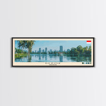 Load image into Gallery viewer, Depok, Indonesia Panoramic Canvas Print, Depok, Indonesia Painting, Indonesia Art, Depok Travel Poster, Travel Art, Guest Room Painting