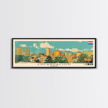 Load image into Gallery viewer, Encarnacion, Paraguay Panoramic Canvas Print, Encarnacion, Paraguay Painting, Paraguay Art, Encarnacion Travel Poster, Travel Art, Housewarming Gift