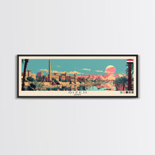 Carregar imagem no visualizador da galeria, Gizeh, Egypt Panoramic Canvas Print, Gizeh, Egypt Painting, Egypt Art, Gizeh Travel Poster, Travel Art, Vacation Gift
