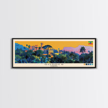Load image into Gallery viewer, Gonder, Ethiopia Panoramic Canvas Print, Gonder, Ethiopia Painting, Ethiopia Art, Gonder Travel Poster, Travel Art, Guest Room Painting