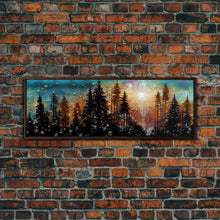 Carregar imagem no visualizador da galeria, Abstract Painting Of A Forest Fire, Canvas Print, Framed Canvas Art, Living Room Decor, Above Sofa Painting, Centerpiece Art
