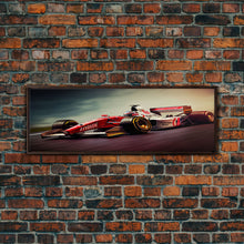 Carregar imagem no visualizador da galeria, Formula 1 wall art print Motivation office wall decor Formula one car poster Modern living room home decor F1 Large framed canvas gifts
