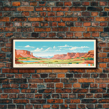 Carregar imagem no visualizador da galeria, Canyonlands National Park, Panoramic Utah Travel Art, National Park Print, Minimalist Travel Art, Midcentury Modern Style Landscape