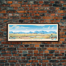 Load image into Gallery viewer, Death Valley National Park, Panoramic California Travel Art, National Park Print, Minimalist Travel Art, Midcentury Modern Style Landscape