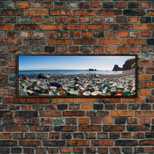 Carregar imagem no visualizador da galeria, Panoramic of Glass Beach California, Extra Large Wall Art, Panoramic Wall Art, Panoramic Landscape Print, Landscape Photography
