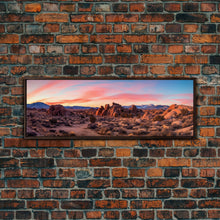 Load image into Gallery viewer, Panoramic of Joshua Tree National Park, Extra Large Wall Art, Panoramic Wall Art, Panoramic Print, Landscape Photography Landscape