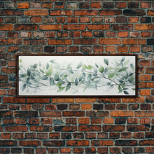 Load image into Gallery viewer, Botanical Art Print - Framed Canvas Print - Eucalyptus Art - Garden Print - Large Gallery Wrap Ready To Hang Wall Art, Optional Frame