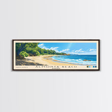 Load image into Gallery viewer, Almonta Beach, Australia Panoramic Beach Print, Vacation Gift, Australia Wall Art, Framed Canvas Print, Framed Beach Painting