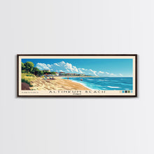 Load image into Gallery viewer, Altinkum Beach, Turkey Panoramic Beach Print, Vacation Gift, Turkey Wall Art, Beach Painting, Beach Decor, Beach Painting