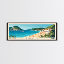 Load image into Gallery viewer, Beidaihe, China Panoramic Beach Print, Vacation Gift, China Wall Art, Beach Painting, Beach Decor, Beach Painting