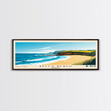 Load image into Gallery viewer, Bells Beach, Australia Panoramic Beach Print, Vacation Gift, Australia Wall Art, Beach Painting, Beach Decor, Beach Painting