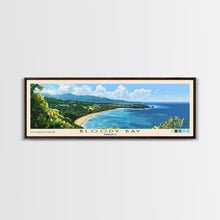 Load image into Gallery viewer, Bloody Bay, Jamaica Panoramic Beach Print, Vacation Gift, Jamaica Wall Art, Beach Painting, Beach Decor, Beach Painting