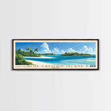 Load image into Gallery viewer, Blue Lagoon Island, Bahamas Panoramic Print, Vacation Gift, Bahamas Wall Art, Beach Painting, Beach Decor, Beach Or Lakehouse Art
