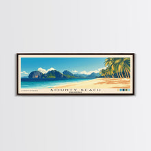 Load image into Gallery viewer, Bounty Beach, Philippines Panoramic Beach Print, Vacation Gift, Philippines Wall Art, Beach Painting, Beach Decor, Beach Painting
