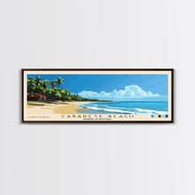 Carregar imagem no visualizador da galeria, Cabarete Beach, Dominican Republic Panoramic Print, Vacation Gift, Dominican Republic Wall Art, Beach Painting, Beach Decor, Beach Or Lakehouse Art