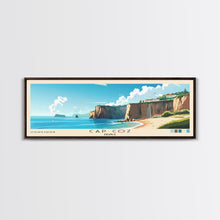 Carregar imagem no visualizador da galeria, Cap Coz, France Panoramic Print, Vacation Gift, France Wall Art, Beach Painting, Beach Decor, Large Wall Art, Wood Frame Art