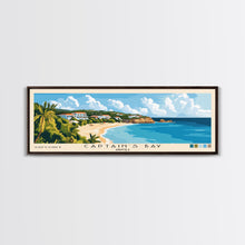 Carregar imagem no visualizador da galeria, Captain's Bay, Anguila Panoramic Print, Vacation Gift, Anguila Wall Art, Beach Painting, Beach Decor, Beach Or Lakehouse Art