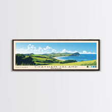 Cargar imagen en el visor de la galería, Chatham Island, New Zealand Panoramic Print, Vacation Gift, New Zealand Wall Art, Beach Painting, Beach Decor, Beach Or Lakehouse Art