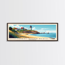 Cargar imagen en el visor de la galería, Coast Guard Beach, Massachusetts Panoramic Print, Vacation Gift, Massachusetts Wall Art, Vacation Wall Art, Vacatation Memories, Beach Decor, Beach Or Lakehouse Art