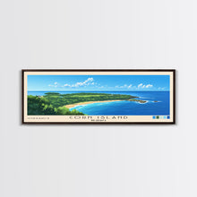 Load image into Gallery viewer, Corn Island, NICARAGUA Panoramic Print, Vacation Gift, NICARAGUA Wall Art, Beach Painting, Beach Decor, Beach Or Lakehouse Art