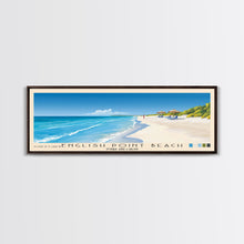 Load image into Gallery viewer, English Point Beach, Turks and Caicos Panoramic Beach Print, Vacation Gift, Turks and Caicos Wall Art, Framed Canvas Print, Framed Beach Painting