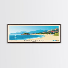 Cargar imagen en el visor de la galería, Çıralı Beach, Turkey Panoramic Print, Vacation Gift, Turkey Wall Art, Beach Painting, Beach Decor, Beach Or Lakehouse Art