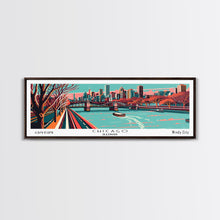 Cargar imagen en el visor de la galería, Chicago Illinois Panoramic Travel Poster Canvas Print