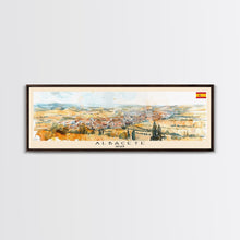 Carregar imagem no visualizador da galeria, Albacete Spain Travel Print Wall Art, Panoramic City Art, Travel Art, Wall Decor, Vacation Gift, Framed Canvas Print Or Metal Art