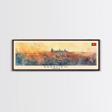 Load image into Gallery viewer, Barreiro Portugal Travel Print Wall Art, Panoramic City Art, Travel Art, Wall Decor, Vacation Gift, Framed Canvas Print Or Metal Art