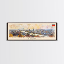 Load image into Gallery viewer, Bonn Germany Travel Print Wall Art, Panoramic City Art, Travel Art, Wall Decor, Vacation Gift, Framed Canvas Print Or Metal Art