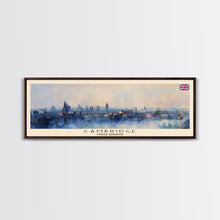 Carregar imagem no visualizador da galeria, Cambridge United Kingdom Travel Print Wall Art, Panoramic City Art, Travel Art, Wall Decor, Vacation Gift, Framed Canvas Print Or Metal Art