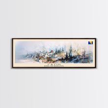 Cargar imagen en el visor de la galería, Cazin Bosnia Travel Art, City Art, Framed Canvas Print or Metal Wall Art, Europe Travel Poster, Panoramic Wall Art, Extra Wide Wall Art