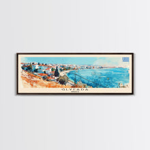 Carregar imagem no visualizador da galeria, Glyfada Greece Wall Art, Panoramic Travel Poster, Panoramic Framed Canvas Print, City Wall Art, Wall Hanging Home Decor, Travel Art