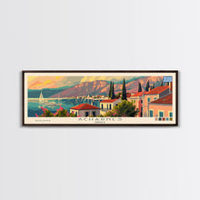 Carregar imagem no visualizador da galeria, Acharnes Greece Travel Print Wall Art, Panoramic City Art, Travel Art, Wall Decor, Vacation Gift, Framed Canvas Print Or Metal Art