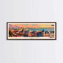 Load image into Gallery viewer, Astrakhan Russia Travel Print Wall Art, Panoramic City Art, Travel Art, Wall Decor, Vacation Gift, Framed Canvas Print Or Metal Art