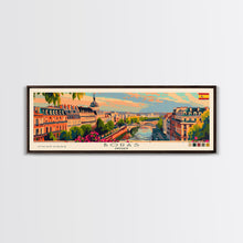 Load image into Gallery viewer, Borås Sweden Travel Art, City Art, Framed Canvas Print or Metal Wall Art, Europe Travel Poster, Panoramic Wall Art, Extra Wide Wall Art