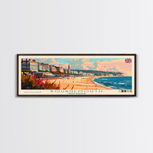 Load image into Gallery viewer, Bournemouth United Kingdom Wall Art, Panoramic Travel Poster, Panoramic Framed Canvas Print, City Wall Art, Wall Hanging Home Decor, Travel Art