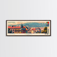 Load image into Gallery viewer, Braga Portugal Travel Art, City Art, Framed Canvas Print or Metal Wall Art, Europe Travel Poster, Panoramic Wall Art, Extra Wide Wall Art