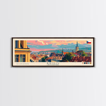 Load image into Gallery viewer, Brno CzechRepublic art Travel Print Wall Art, Panoramic City Art, Travel Art, Wall Decor, Vacation Gift, Framed Canvas Print Or Metal Art