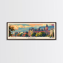 Carregar imagem no visualizador da galeria, Cardiff United Kingdom Travel Art, City Art, Framed Canvas Print or Metal Wall Art, Europe Travel Poster, Panoramic Wall Art, Extra Wide Wall Art