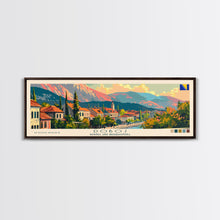 Load image into Gallery viewer, Doboj Bosnia Travel Print Wall Art, Panoramic City Art, Travel Art, Wall Decor, Vacation Gift, Framed Canvas Print Or Metal Art