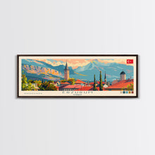 Load image into Gallery viewer, Erzurum Turkey Travel Print Wall Art, Panoramic City Art, Travel Art, Wall Decor, Vacation Gift, Framed Canvas Print Or Metal Art