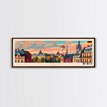 Load image into Gallery viewer, Essen Germany Travel Print Wall Art, Panoramic City Art, Travel Art, Wall Decor, Vacation Gift, Framed Canvas Print Or Metal Art