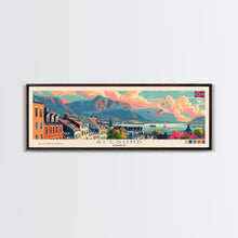 Carregar imagem no visualizador da galeria, Ålesund Norway Wall Art, Panoramic Travel Poster, Panoramic Framed Canvas Print, City Wall Art, Wall Hanging Home Decor, Travel Art