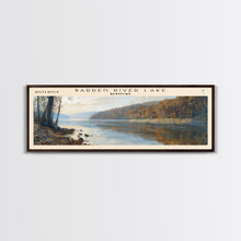 Load image into Gallery viewer, Barren River Lake Kentucky Framed Canvas Print, Panoramic Lake House Decor, Scenic View, Travel Poster, Rustic Art, Nature Scene